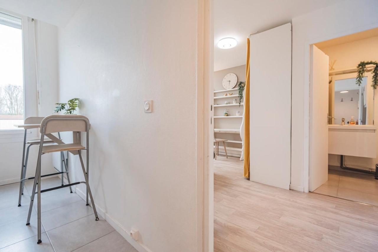 Joli Studio"Le Clair Logis" Gare Centre Petit Dejeuner Possible Reims Exterior photo